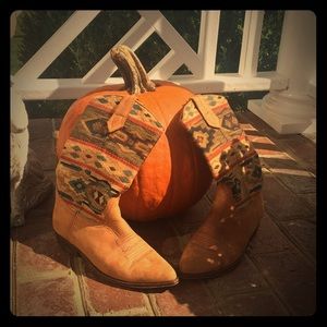 Seychelles Leather Boots Size 7.5 Vintage